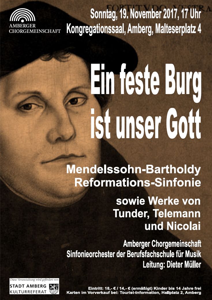 Ein feste Burg ist unser Gott&nbsp;(Ankündigung)