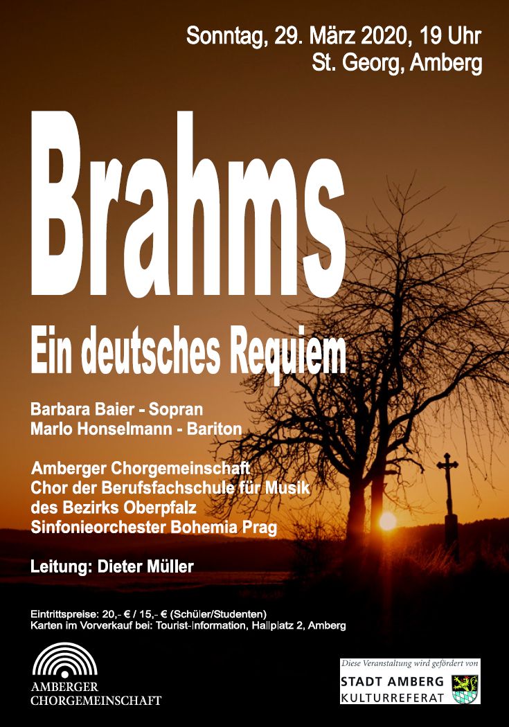 Ankündigung: Brahms, Ein deutsches&nbsp;Requiem