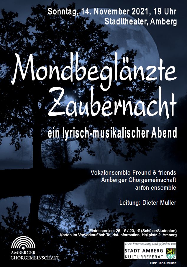 Ankündigung: Konzert „Mondbeglänzte Zaubernacht“